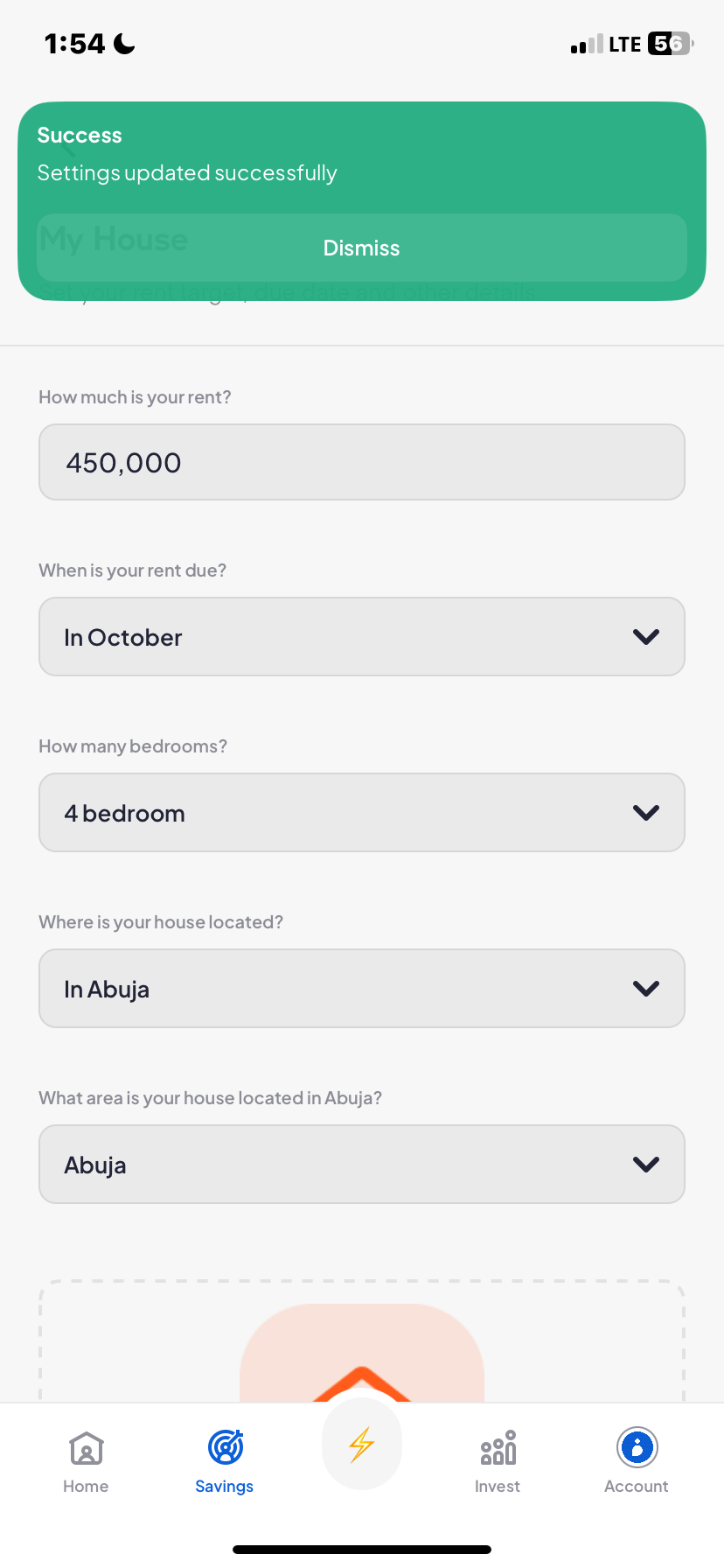  Piggyvest Savings flow