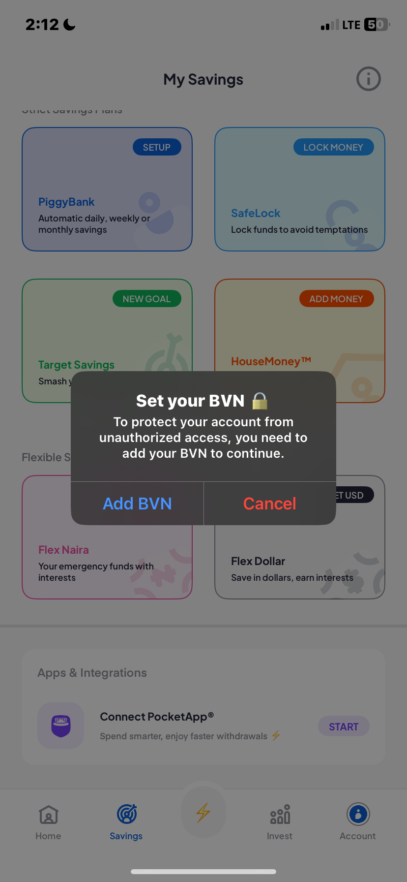  Piggyvest Savings flow