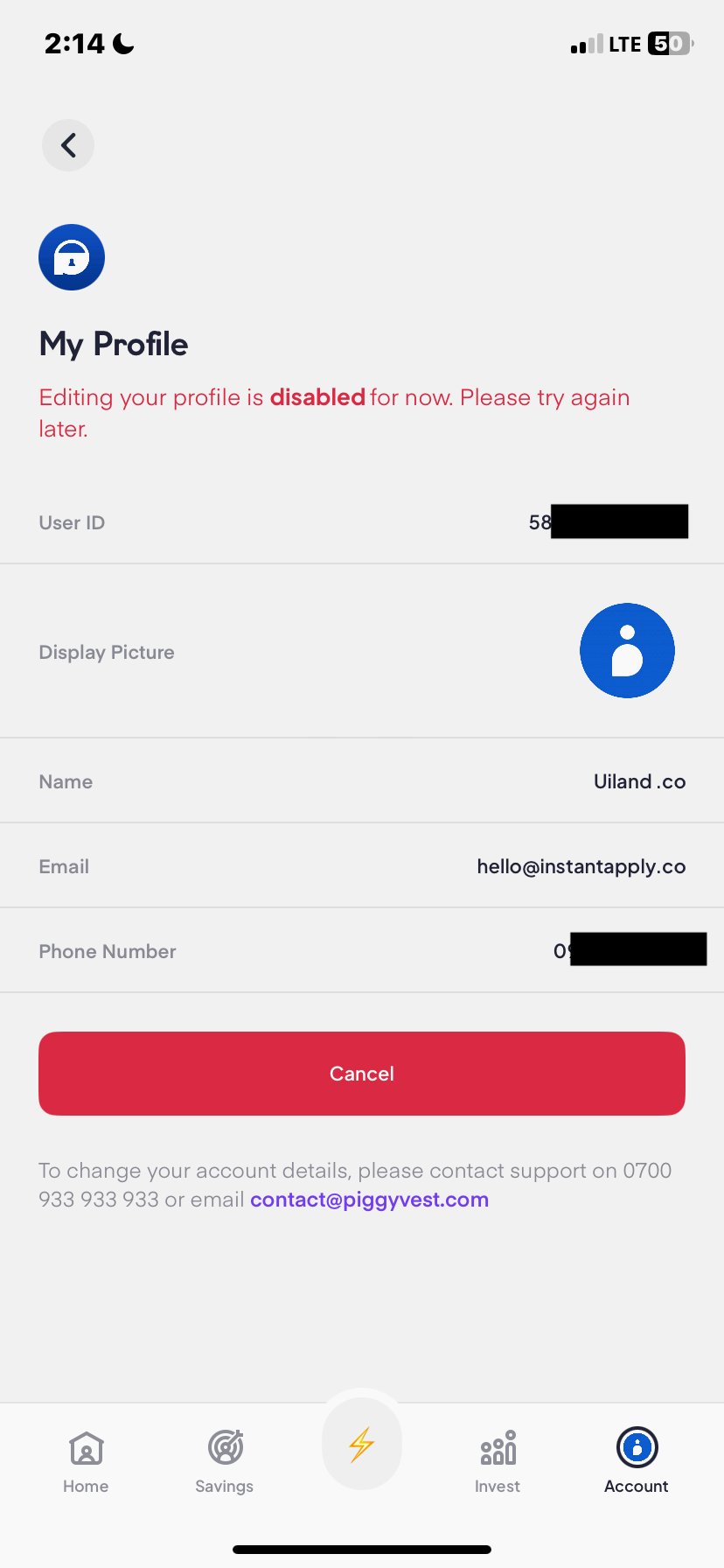  Piggyvest Profile flow