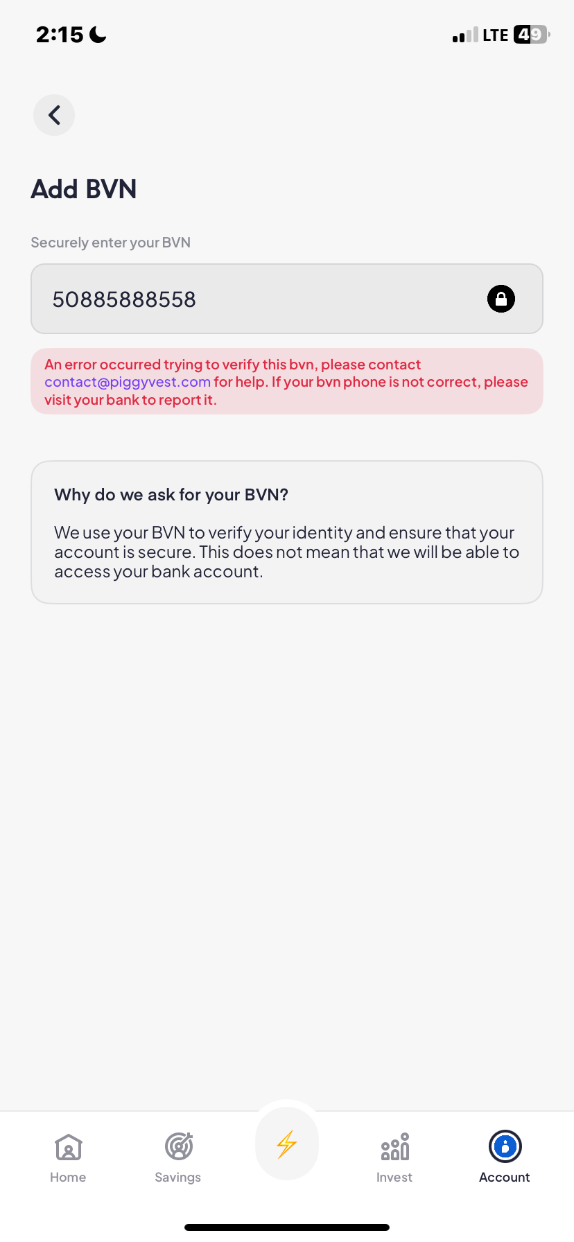  Piggyvest Profile flow