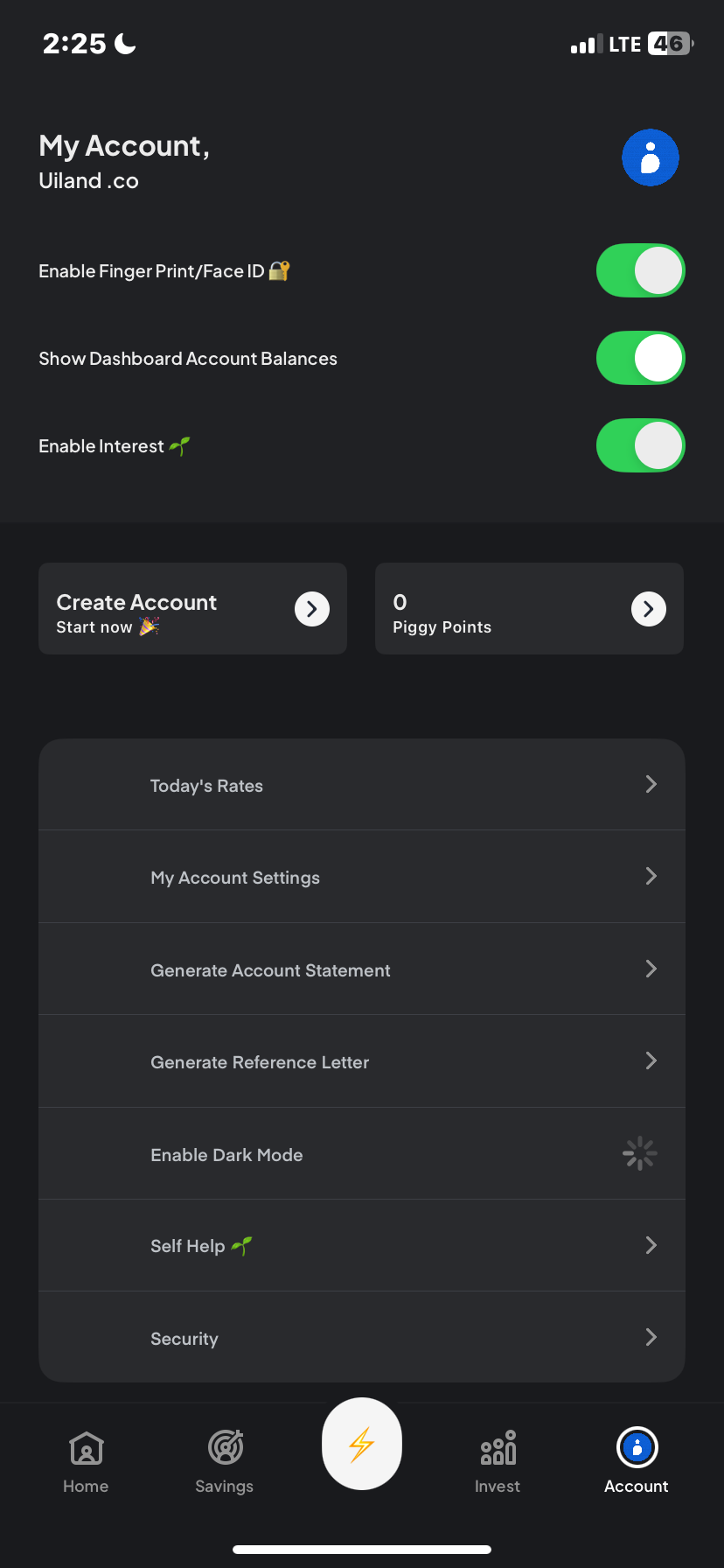  Piggyvest Profile flow