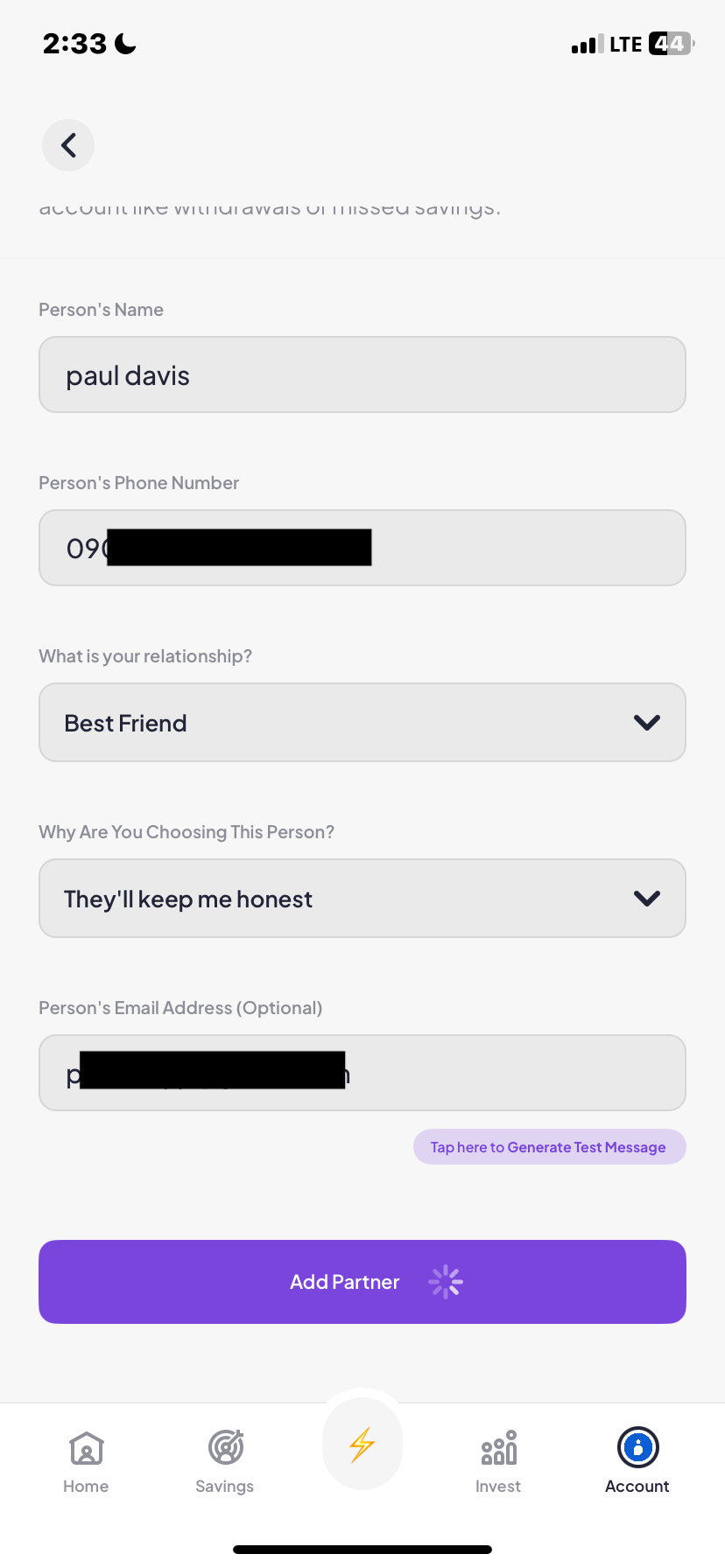  Piggyvest Set passcode flow