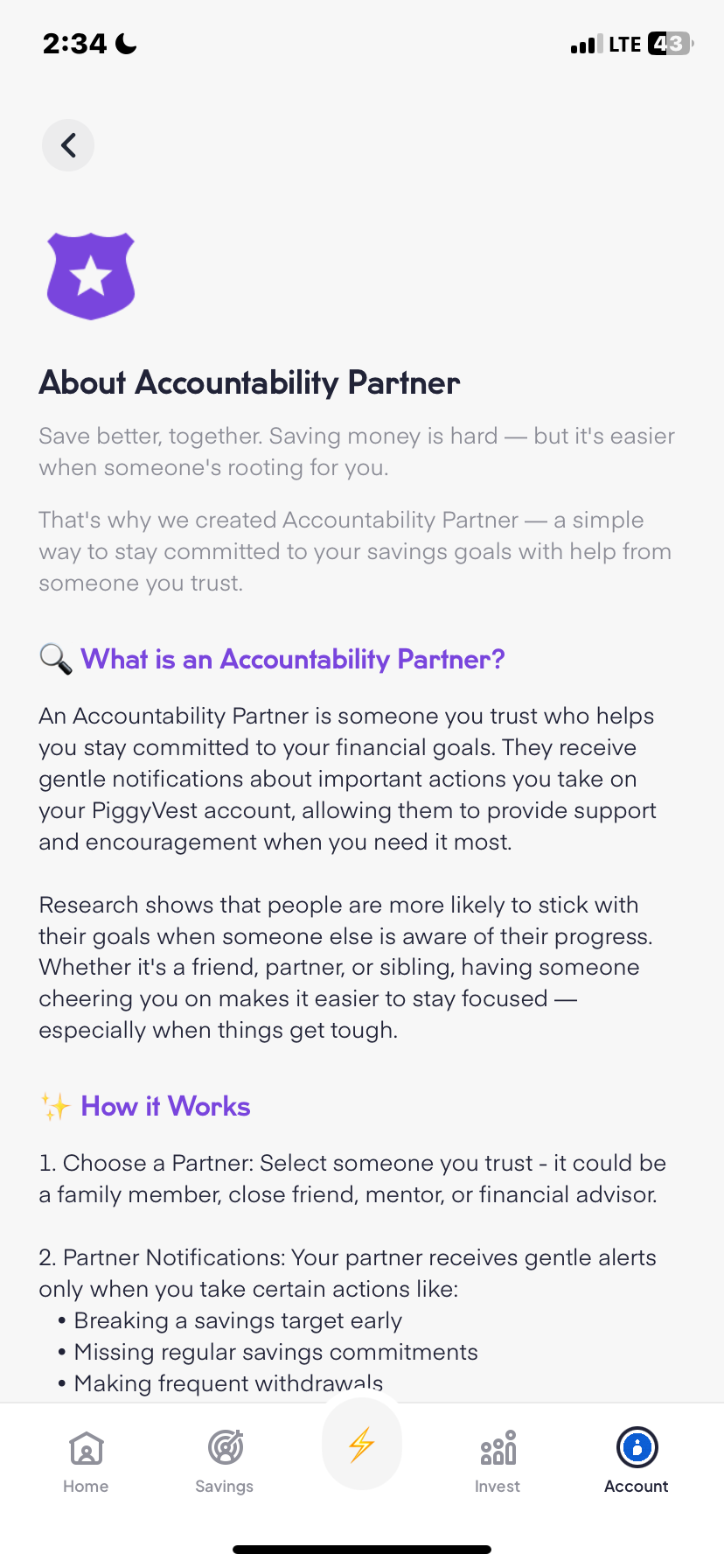  Piggyvest Set passcode flow