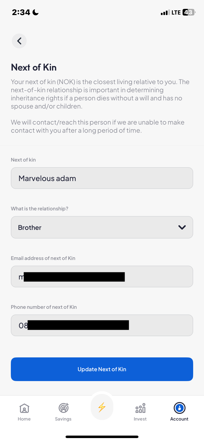  Piggyvest Set passcode flow