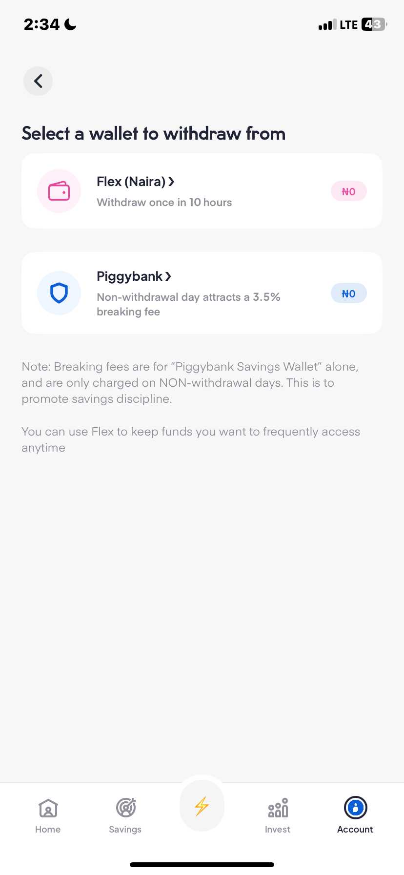  Piggyvest My profile flow