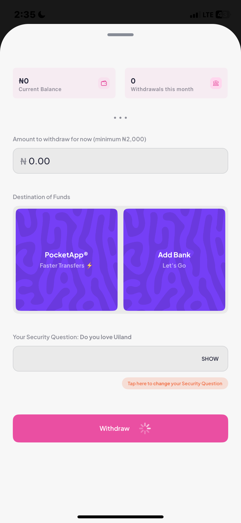  Piggyvest My profile flow