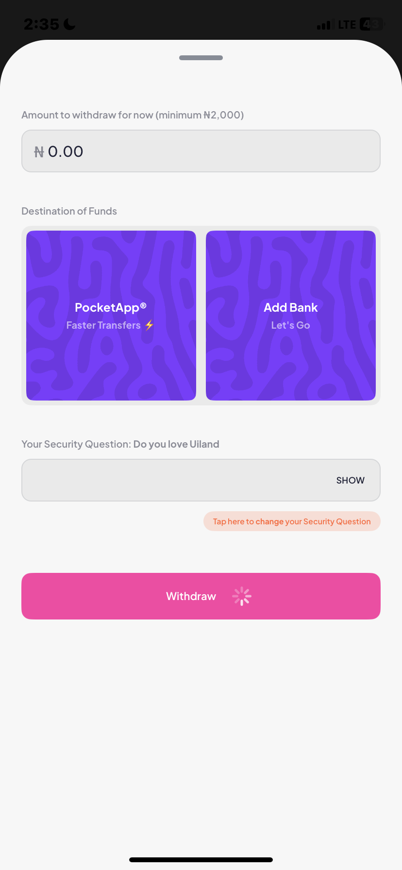  Piggyvest My profile flow