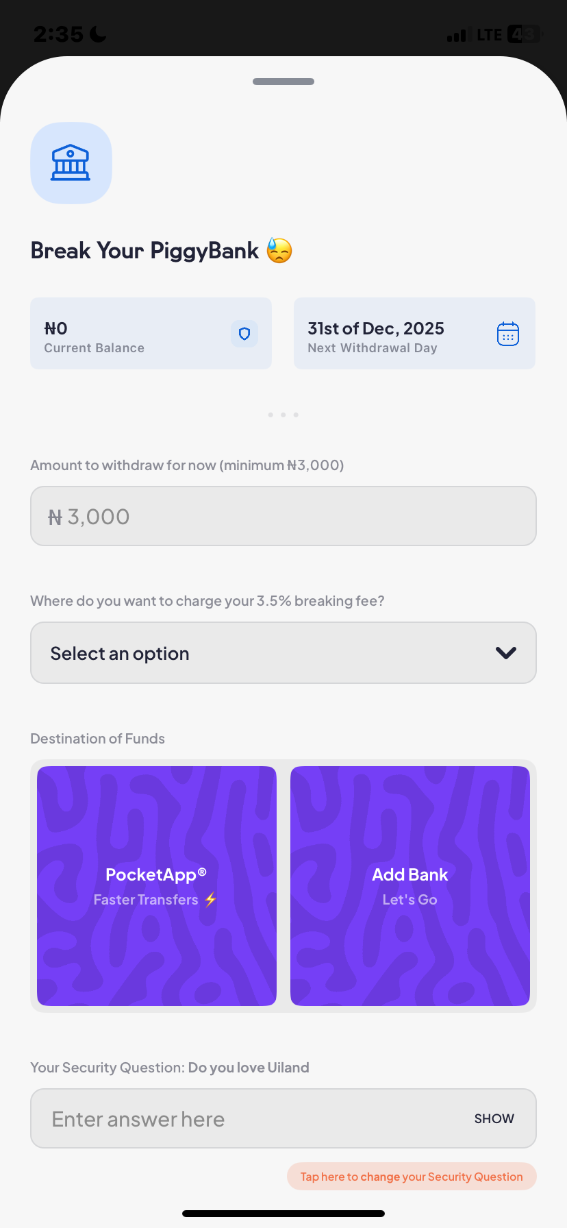  Piggyvest My profile flow