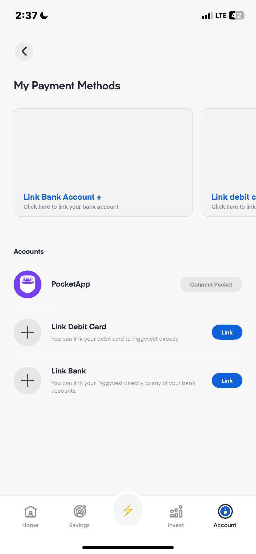  Piggyvest My profile flow