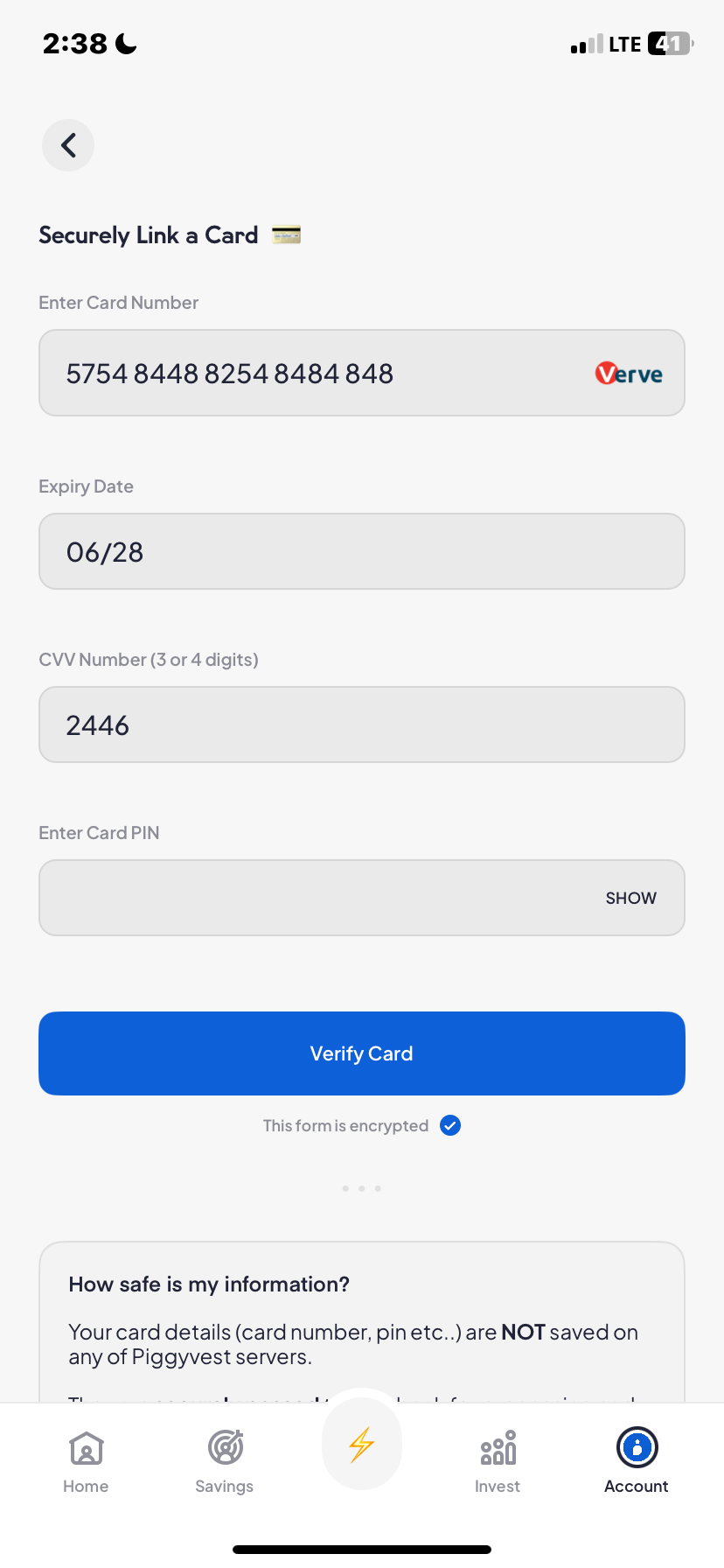  Piggyvest My profile flow