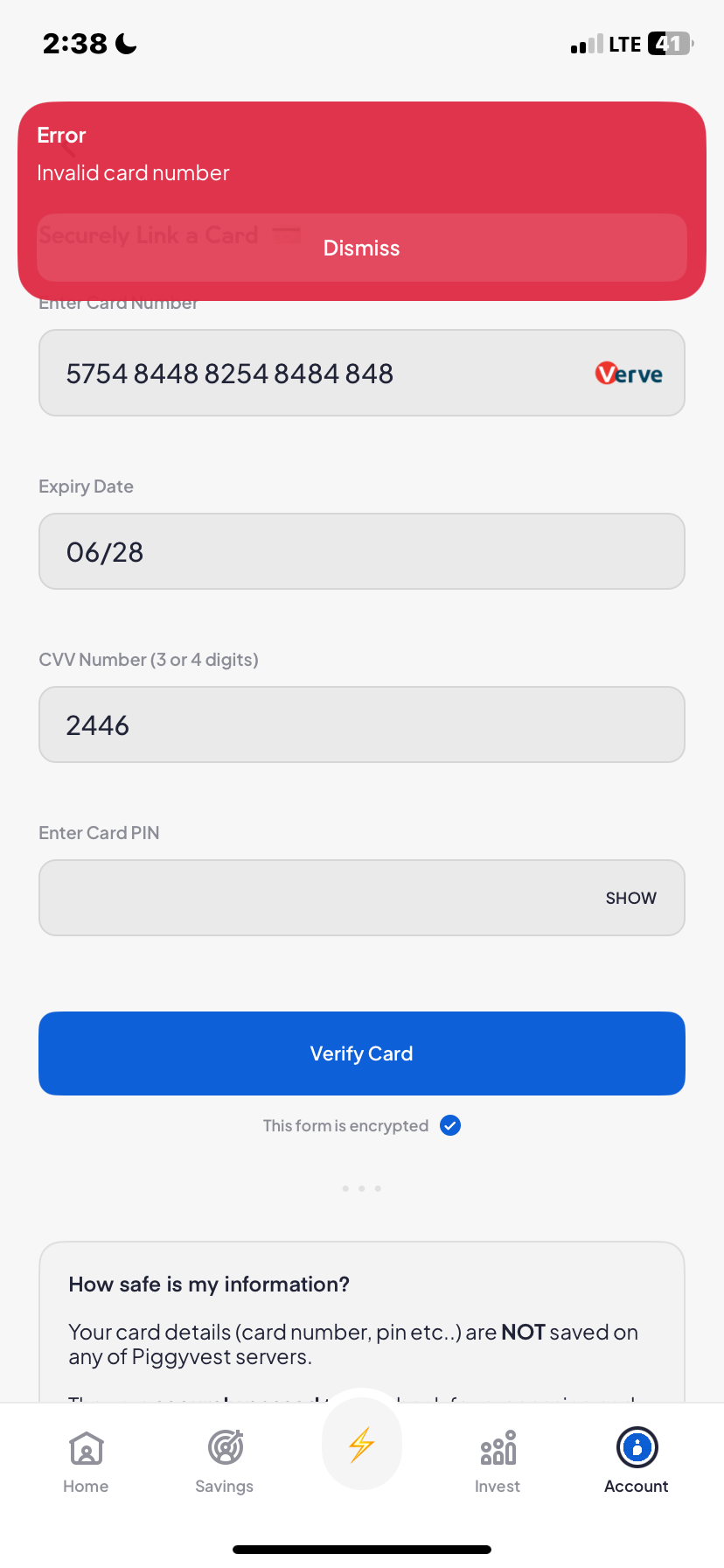  Piggyvest My profile flow