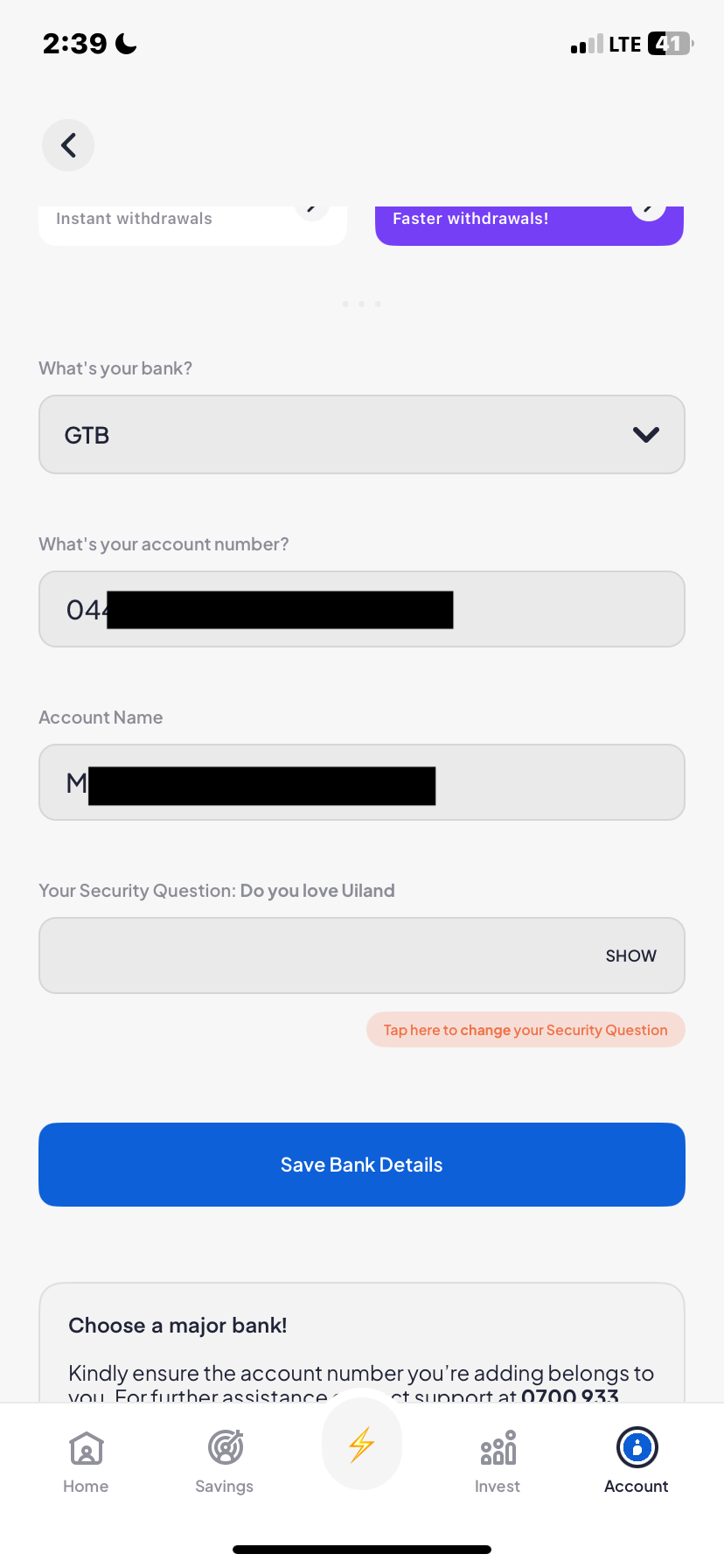  Piggyvest My profile flow