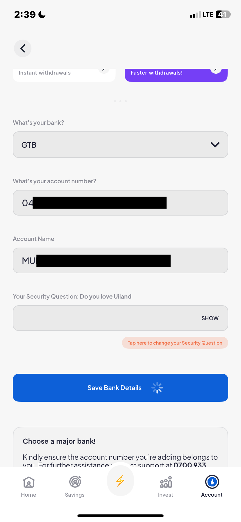  Piggyvest My profile flow