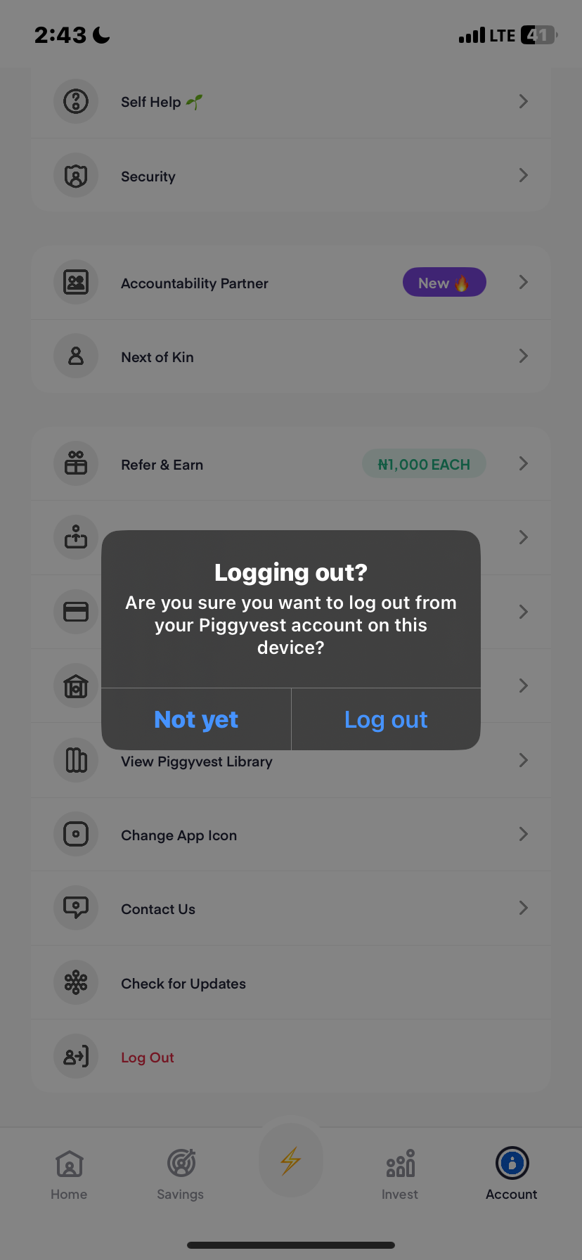  Piggyvest Login flow