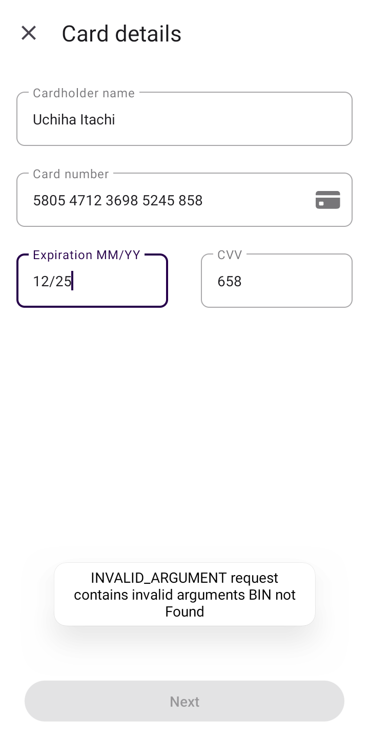  Seampay Add Card user flow UI screenshot
