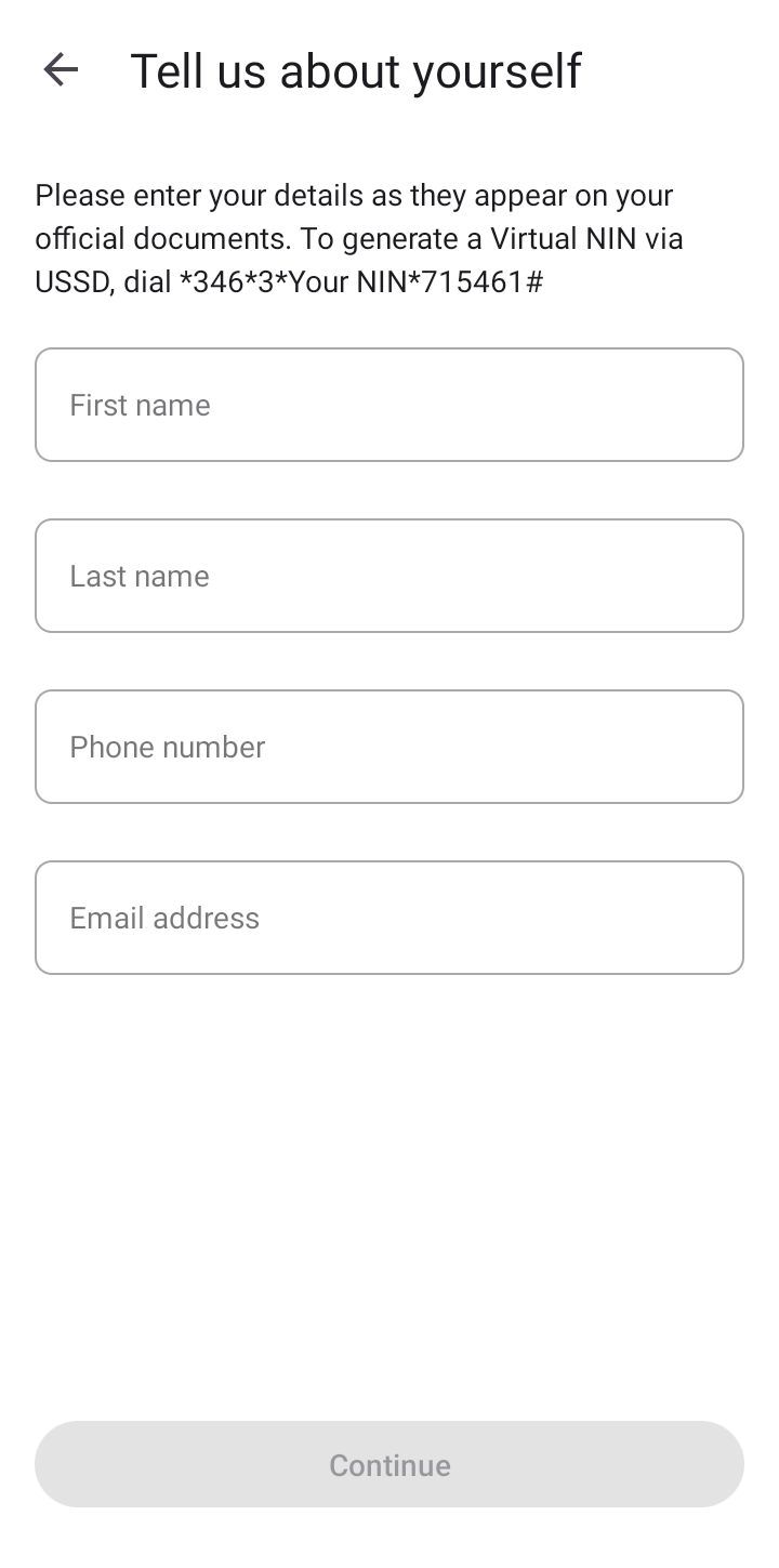  Seampay Virtual Card user flow UI screenshot