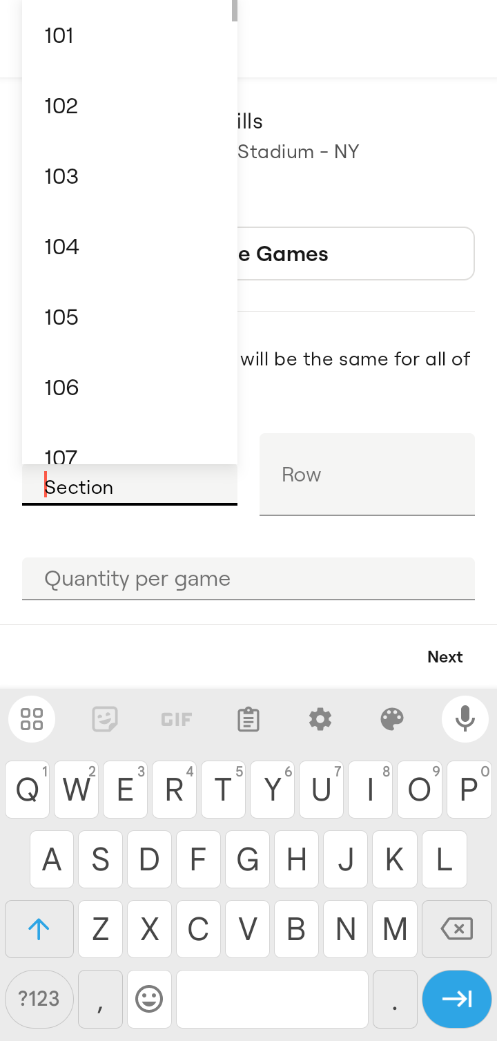  Seatgeek Add tickets flow