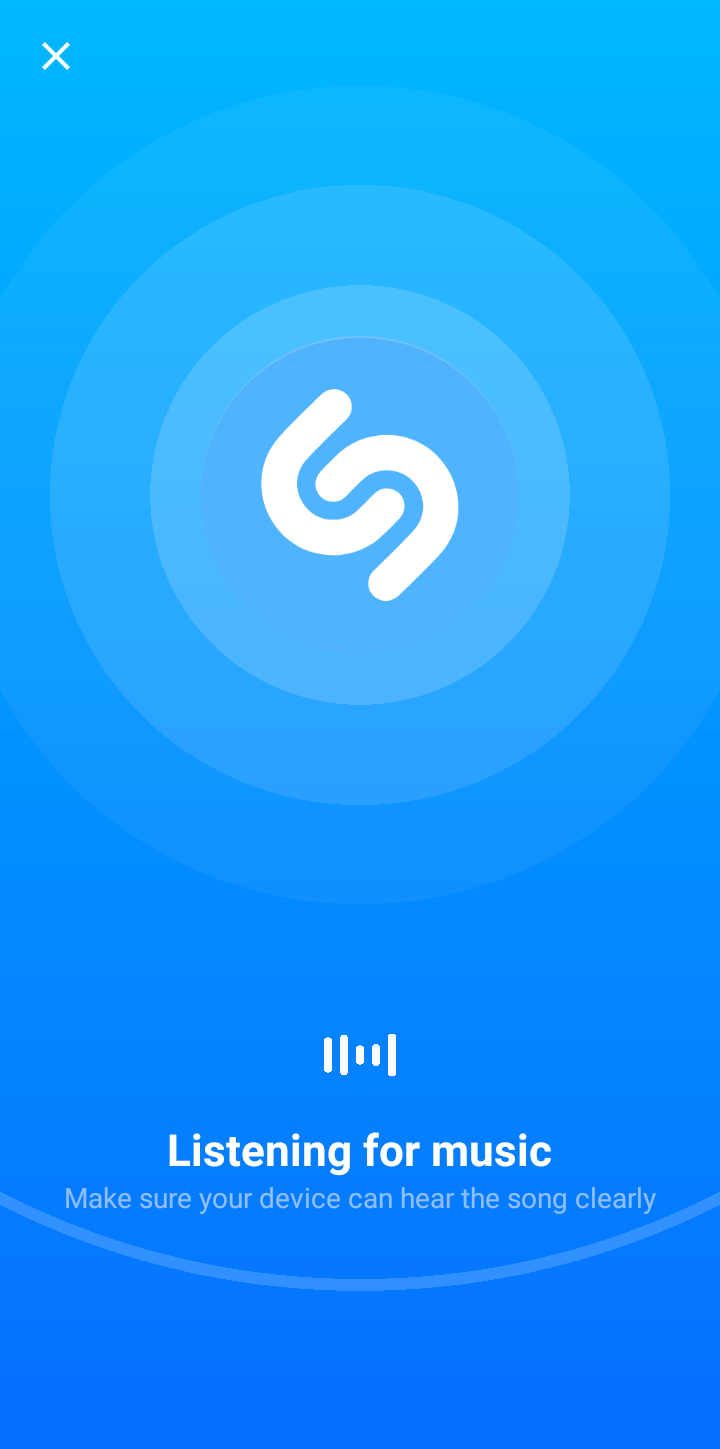  Shazam Search Music user flow UI screenshot