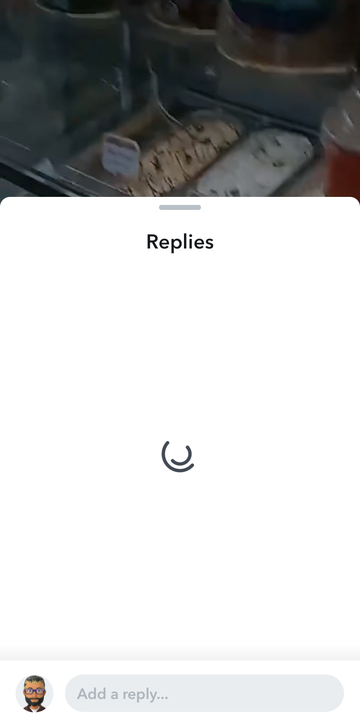  Snapchat Commenting user flow UI screenshot