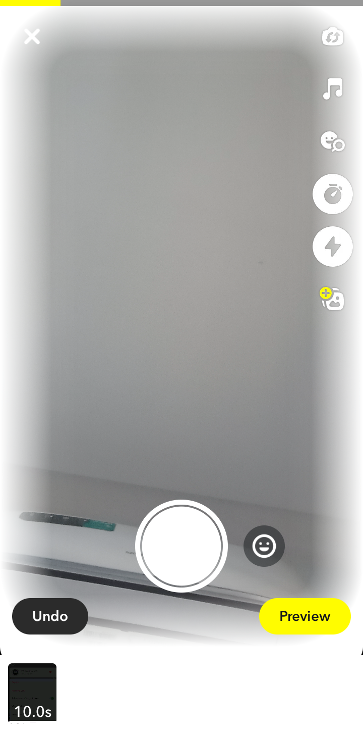  Snapchat Record Video user flow UI screenshot