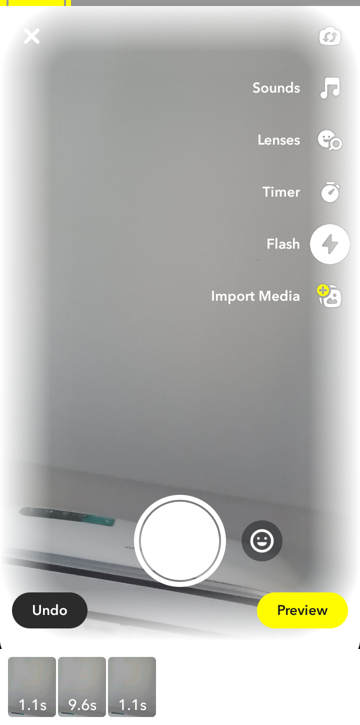  Snapchat Record Video user flow UI screenshot