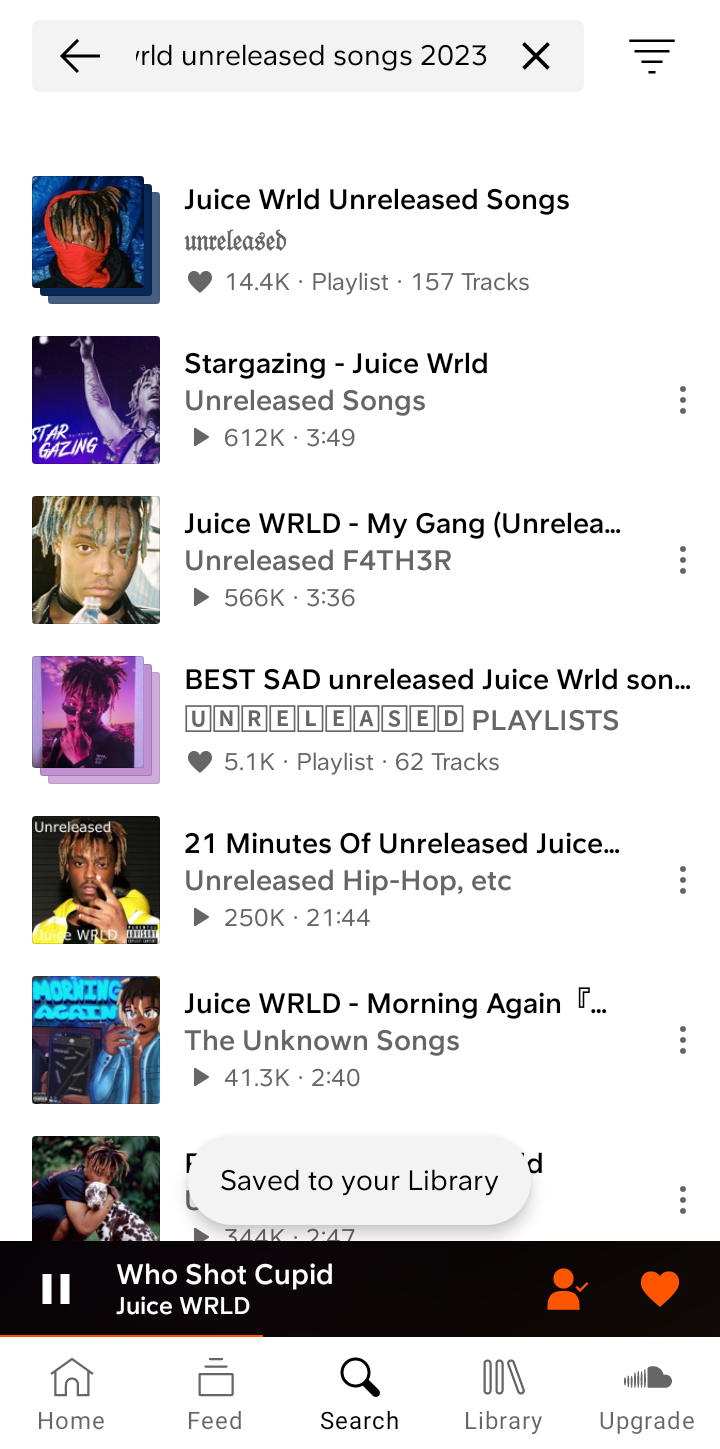 Soundcloud Search user flow UI screenshot