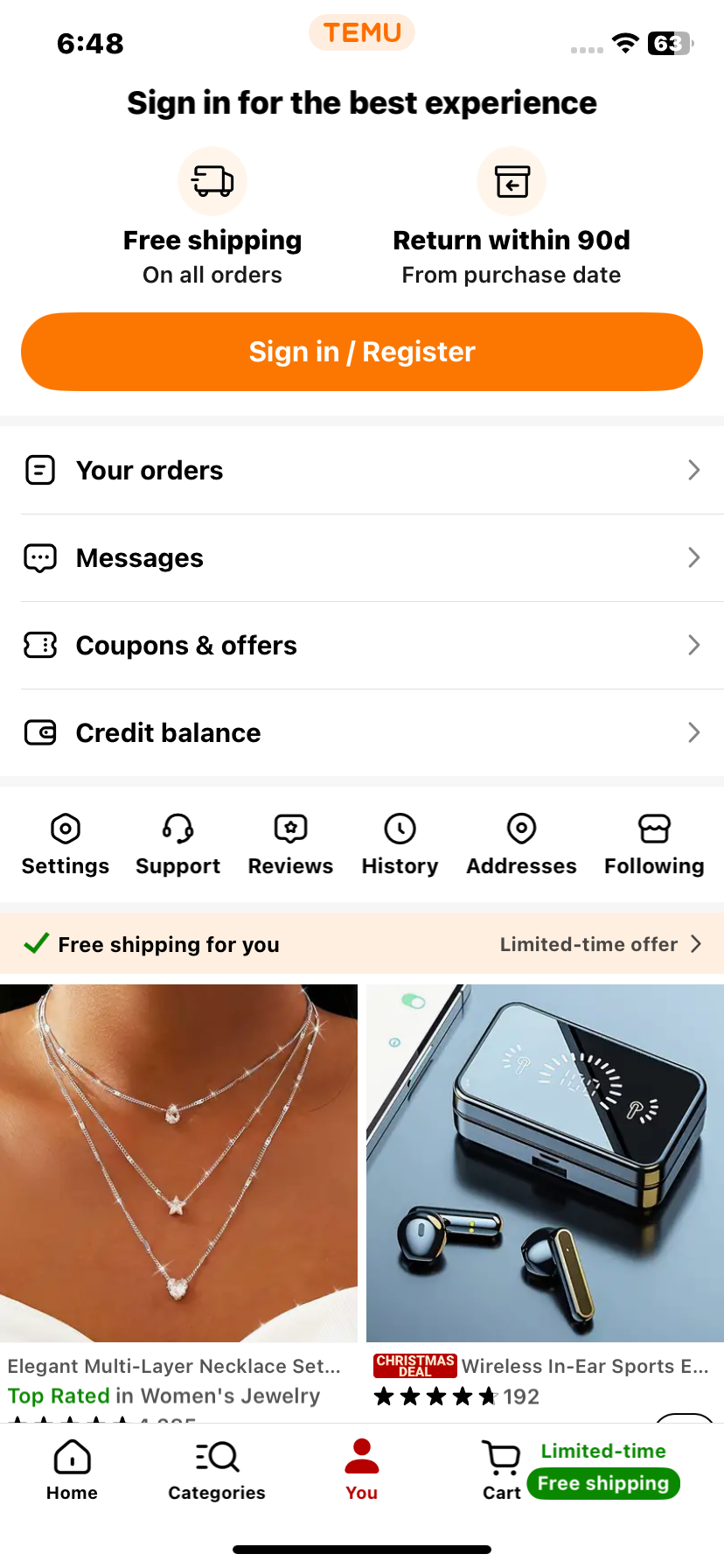 Temu App Screenshots, UI Screens & Design Inspiration | Uiland