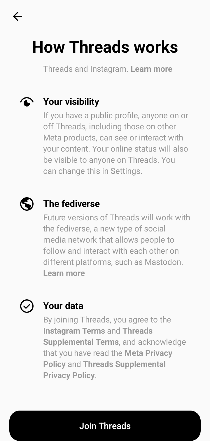 Threads App Screenshots, UI Screens & Design Inspiration | Uiland