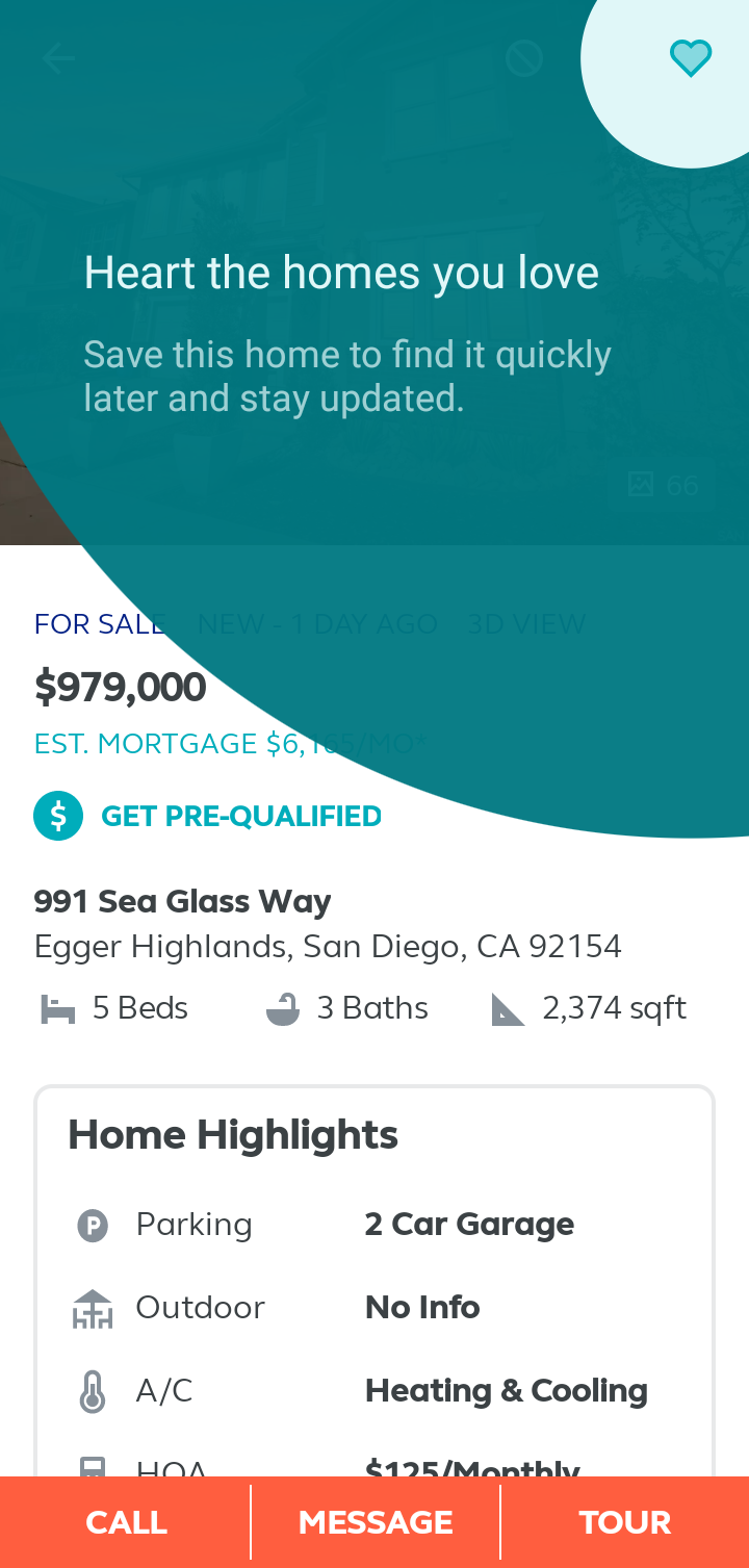  Trulia Savings  ui screens