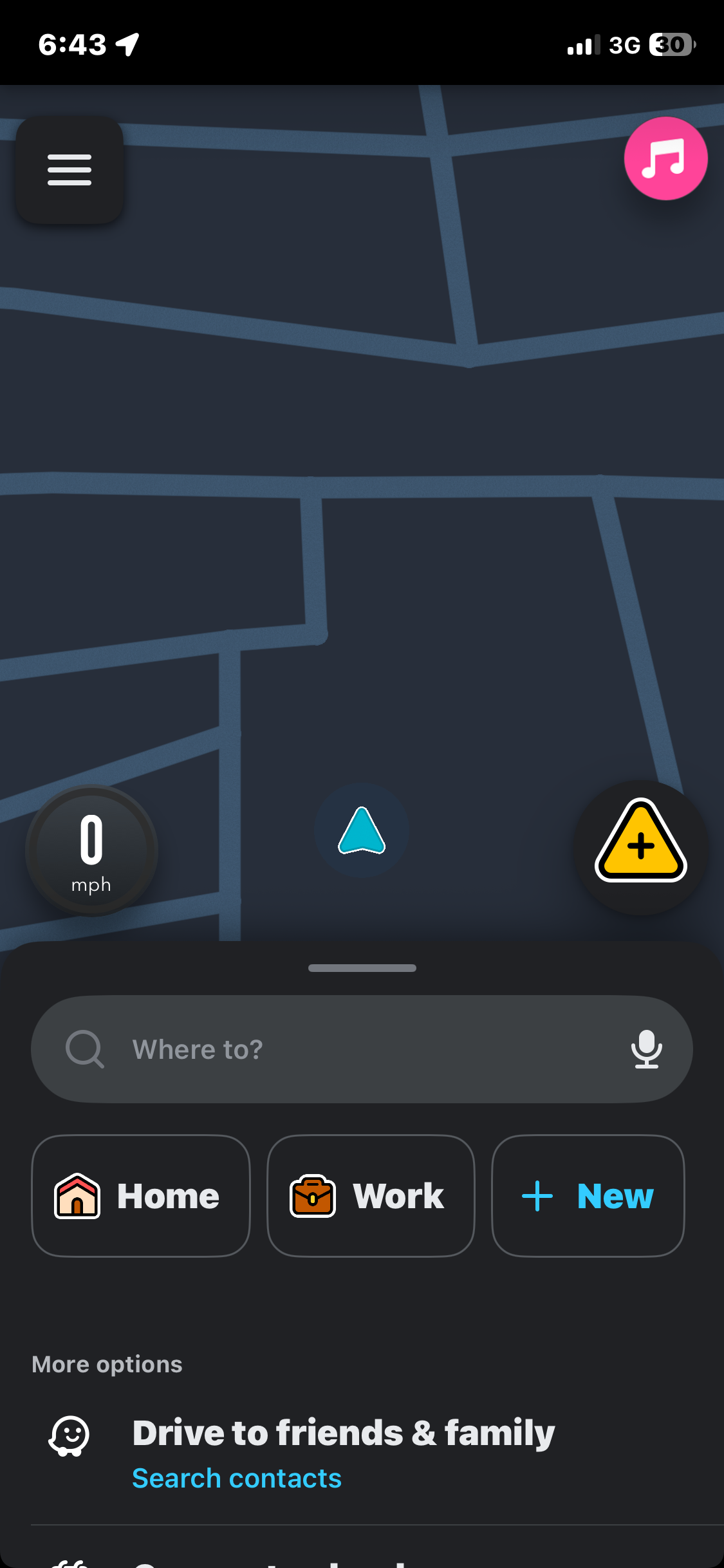 Waze Start Navigation Flow Screenshots & UX Patterns | Uiland