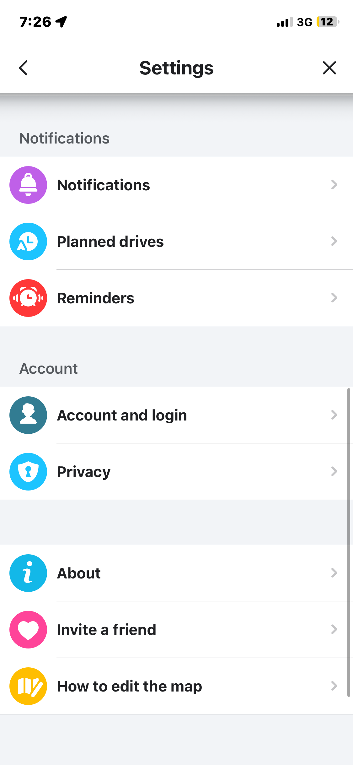 Waze Notification Settings Flow Screenshots & UX Patterns | Uiland