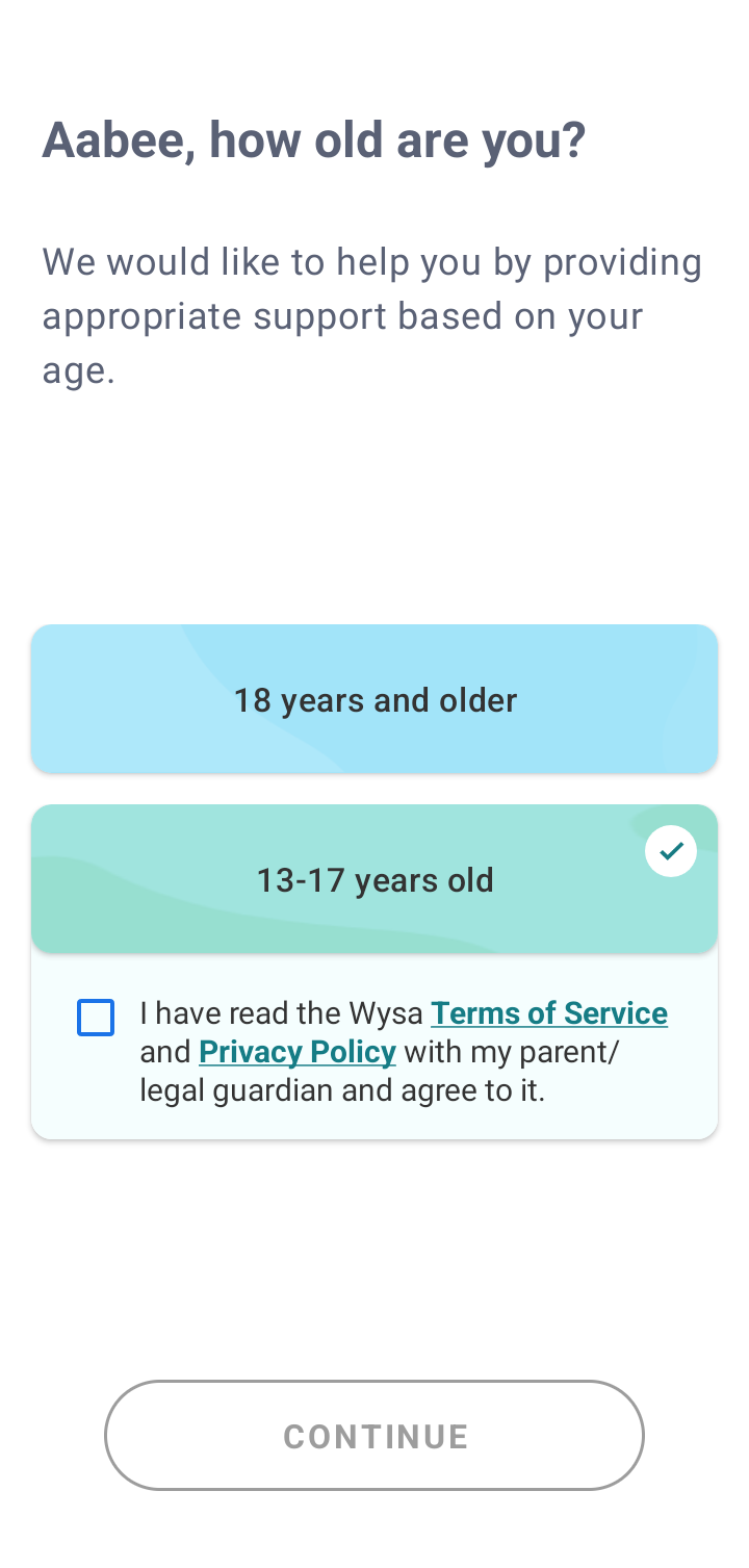 Wysa App Screenshots