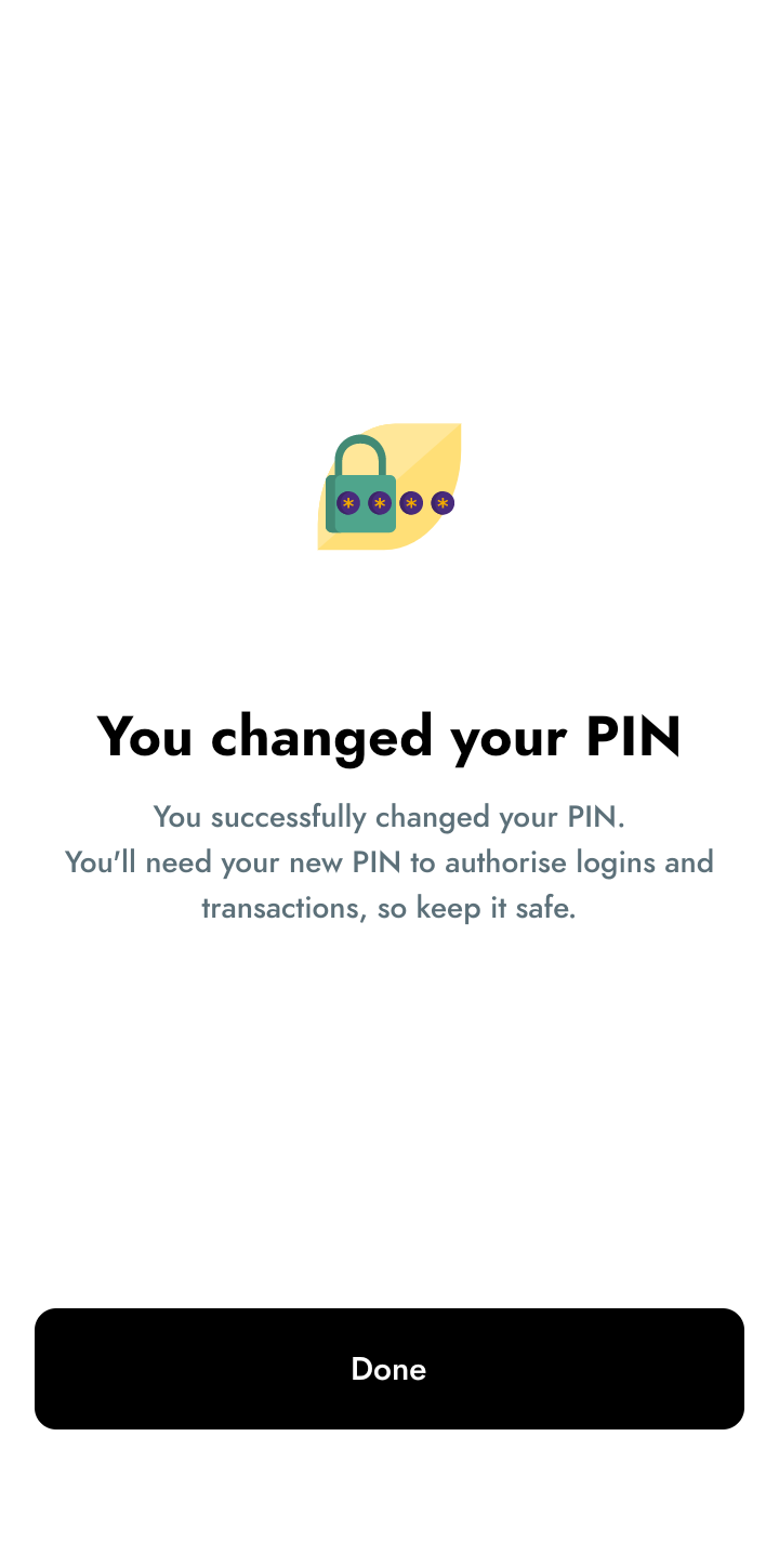  Yellowcard Change Password user flow UI screenshot