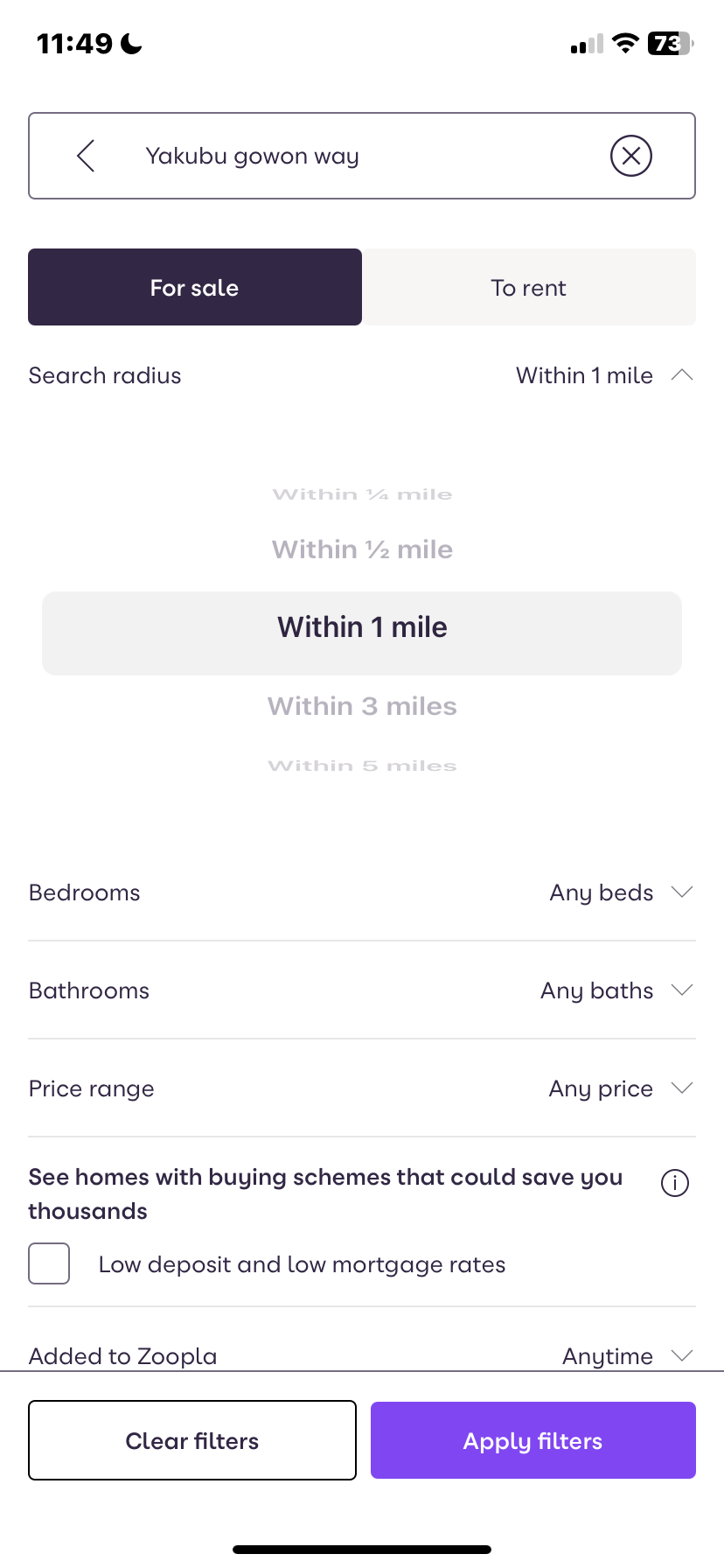 Zoopla App Flows, User Flow Screenshots & UX Patterns | Uiland